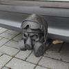 Vonóhorog Védő Acélsisakkal és Gázmaszkkal 3D Nyomtatott Vonóhorog Golyóvédő Megakadályozza a Befogócső Rozsdásodását