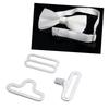 50 Pcs Adjustable Bow Tie Hardware Tie Clip Hook Closure Metal Cravat Clip Hook Fastener for Necktie Strap Easy To Use
