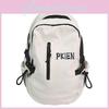Leisure Big Capacity Backpack With Solid Color And Letter Print Design Daily For