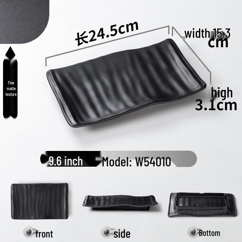 A5 Melamine Rectangular BBQ & Hot Pot Side Dish Plate