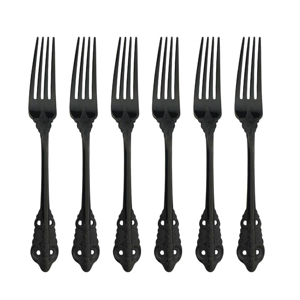 Dinnerware Rainbow Fork Court Style Tableware Cutlery Set Stainless Steel Cutlery Set Sliverware Suitable for Kitchen Outdoor