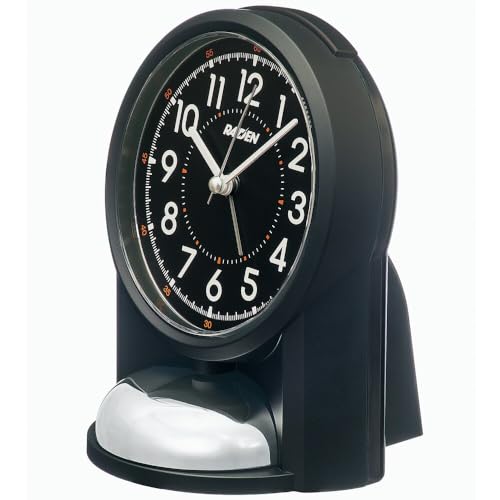 Seiko Clock Alarm Clock Table Clock Analog Loud Black PYXIS RAIDEN 149×116×113mm NR454K