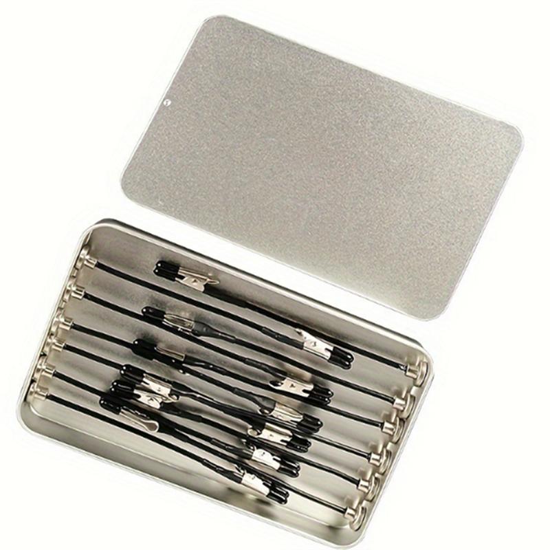 A84X-12Pcs Model Painting Stand Base Holder Magnetic Bendable Alligator Clip Sticks Set Modeling Tools For Airbrush