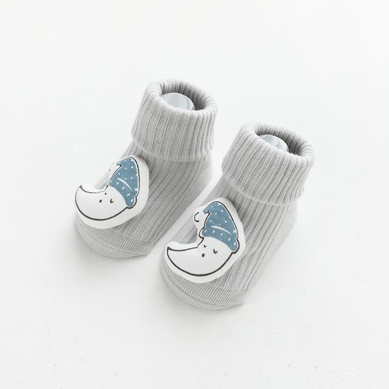 Cartoon Baby Mid-Tube Socks - Autumn/Winter Non-Slip Loose Fit