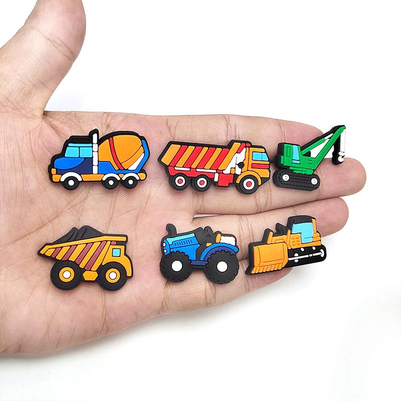 9 шт. мультяшные экскаваторы из ПВХ — фото 3