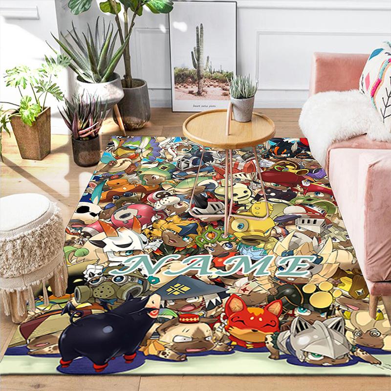 Custom 1Pc Pokemon Celebration Rug Office Carpet Indoor Outdoor Entrance Doormat Nonslip Soft And Comfortable Living Room D2915201