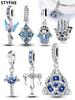 Charms Plata Religious Cross Beads Charm Copper Plated Fit Charms Copperoriginal Bracelet For Jewelry Making Diy Charm