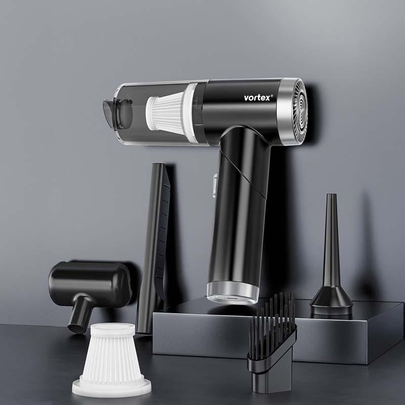 Aspirateur à Main Pliable Noir Crc100_black De Vortex