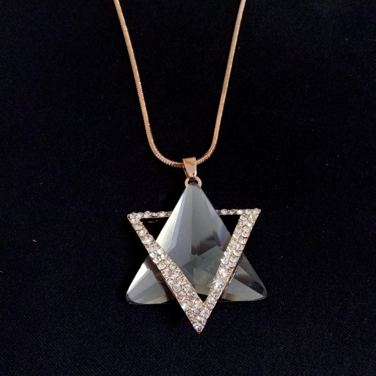 

Rhinestone Tassel Sweater Chain Long Necklace One Size золотий