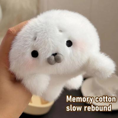 Cute Baby Seal Plush Keychain Soft Stuffed Animal Pendant Bags Backpacks Charm Adorable Marine Toy for Kids Ocean Lovers
