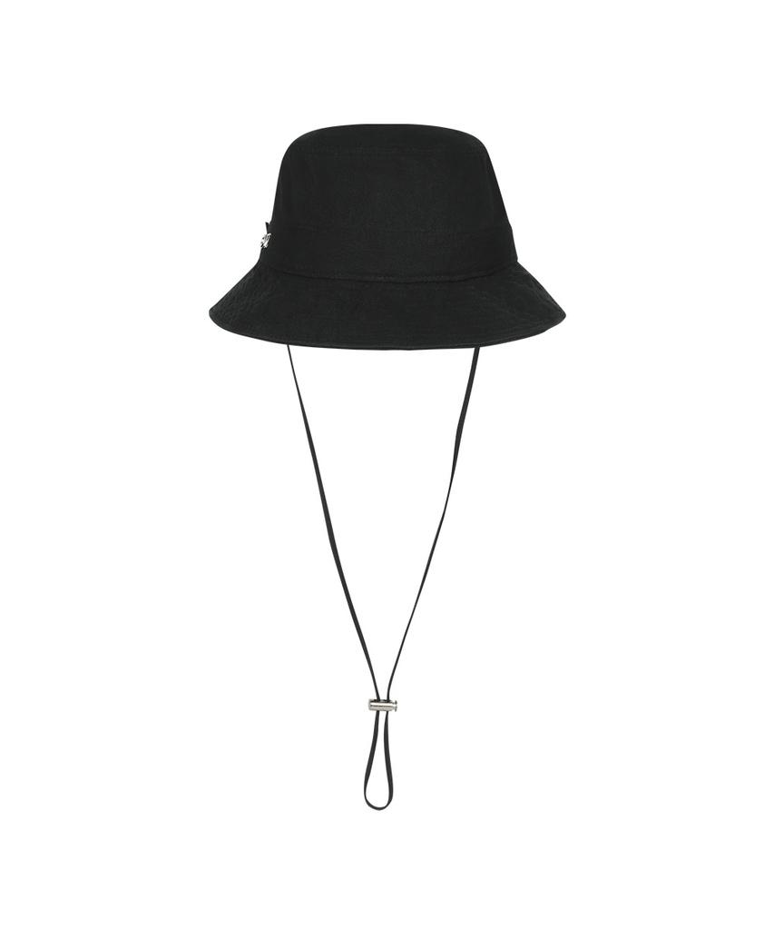 Ausdoeoboiseu Ov Logo Cotton Bucket Hat (Black)