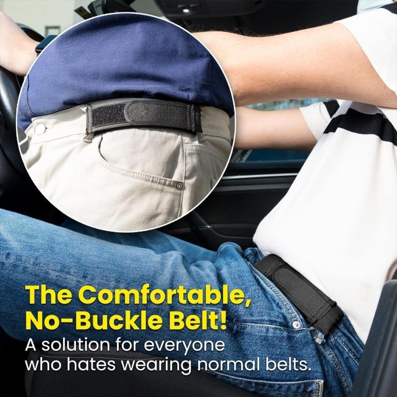 Invisible Belt Stretch Belt Comfortable Adjustable Waistband for Most Ages No Buckle Elastic Belt Convenient