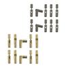 10 Pieces Invisible Brass Barrel Hinges Compact Versatile Brass Furniture Hinges for Jewelry Boxes Music Boxes Gift Box Hardware