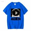 Vintage Alien Movie  T Shirt Mov vintage Washed Top For Everyday Wear designer clothes Soft homme Stretched Comfortable