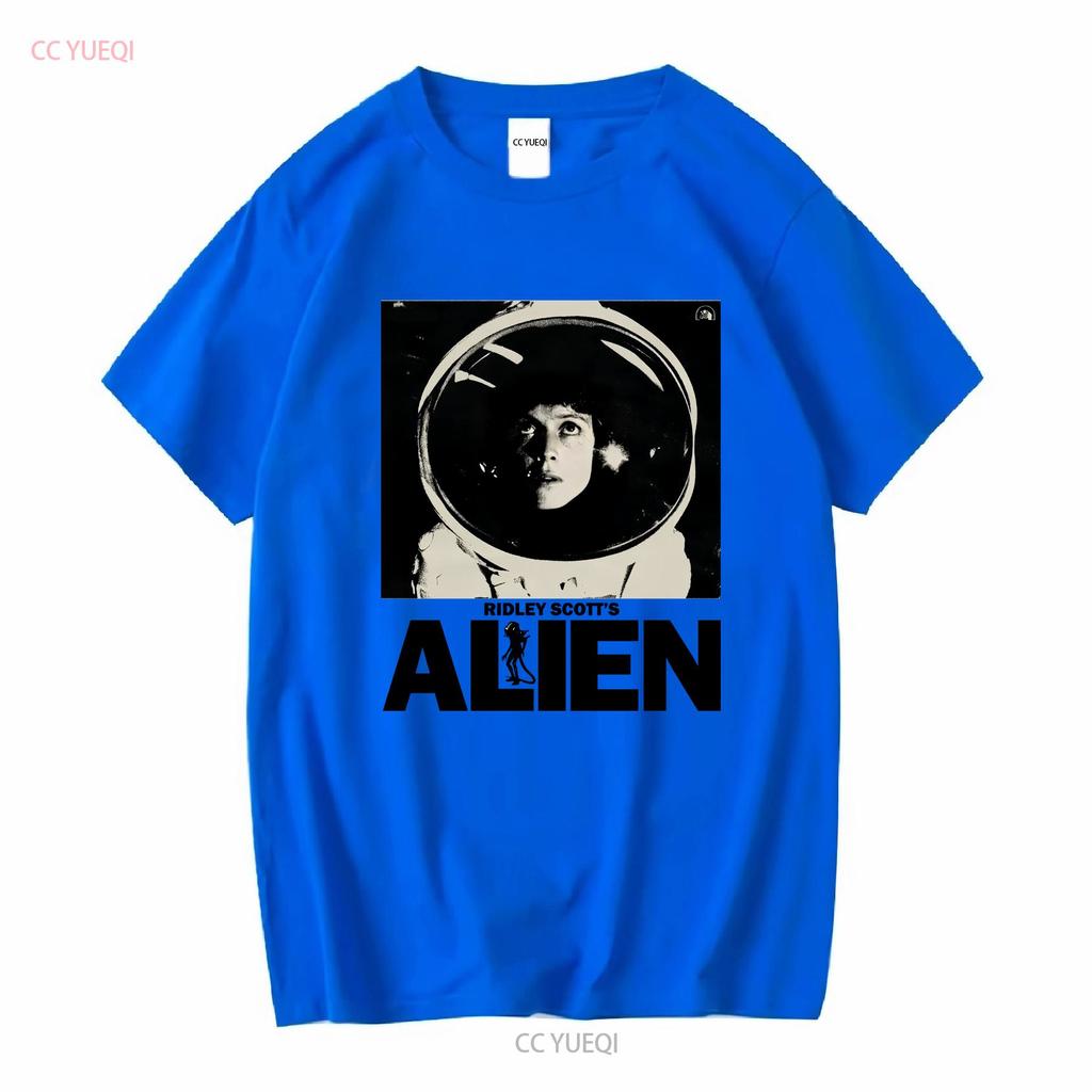 Vintage Alien Movie  T Shirt Mov vintage Washed Top For Everyday Wear designer clothes Soft homme Stretched Comfortable