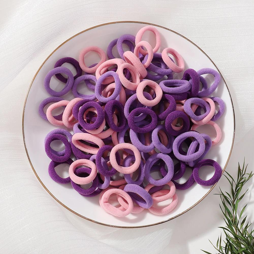 20pcs/lot Girl Elastic Hair Bands Girls Plush Ball Rubber Band for Children Sweets Scrunchie Hair Ties Kids Hair Accessories