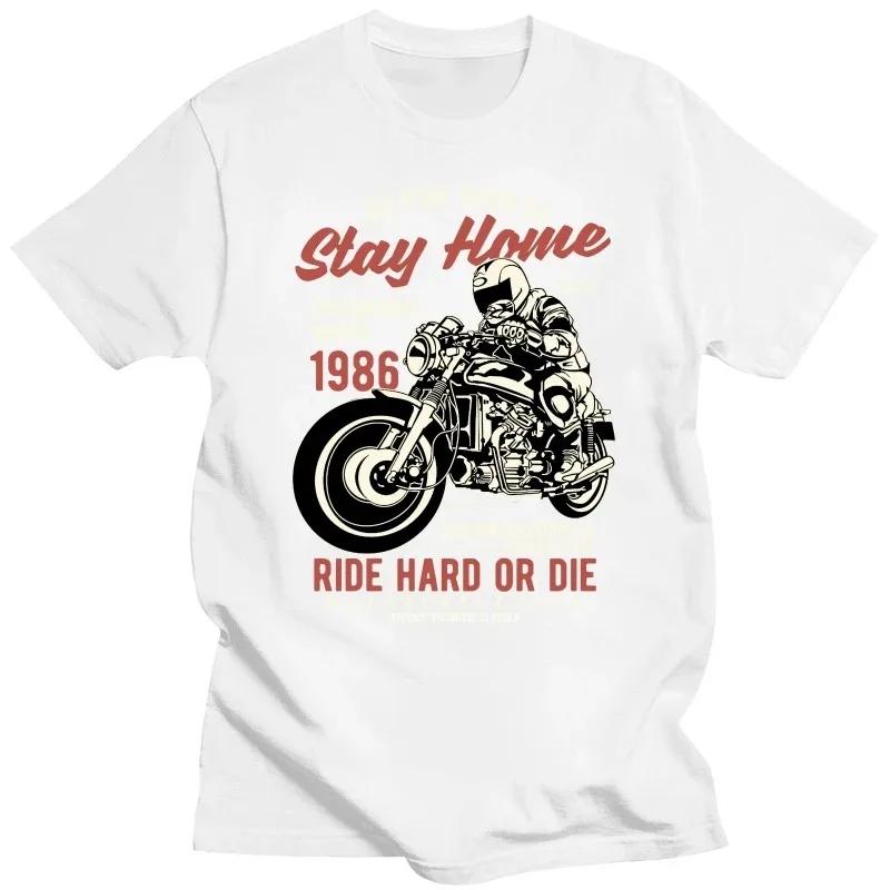 Ride Hard or Die Fahrrad Motorrad Rennfahrer Herren T-Shirt Mode Funko Pop O-Ausschnitt Baumwolle Custom Kurzarm Herren T-Shirts