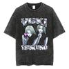 Anime Jujutsu Kaisen Print T Shirt Men Summer Zenin Maki Streetwear Tshirt Oversized Vintage Washed Short Sleeve Casual Tshirt