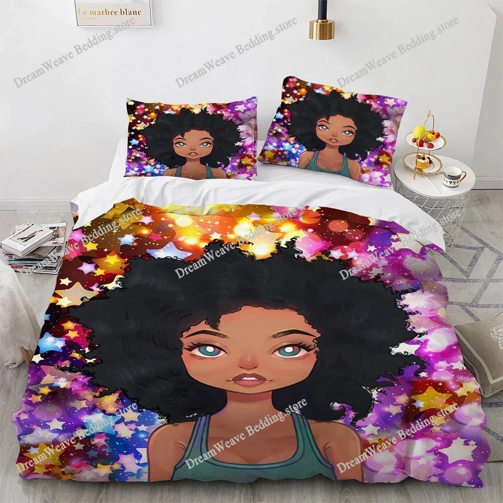 African Girl Bedding Set Duvet Cover 3d Bedding Fashion Design Decoration King Duvet Cover Set Double Bed Set Bedding Sets