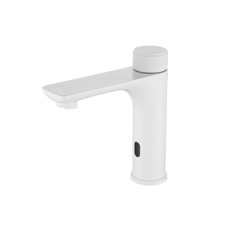 Messing Smart Sensor Badezimmer Waschtischarmatur Deckmontiert Kalt- und Warmwasser-Mischer Waschtischarmatur Kran Infrarot-Sensor