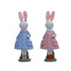 Easter Bunny Figurine Bunny Sulpture Resin Rabbit Statue Easter Decor for Bedroom