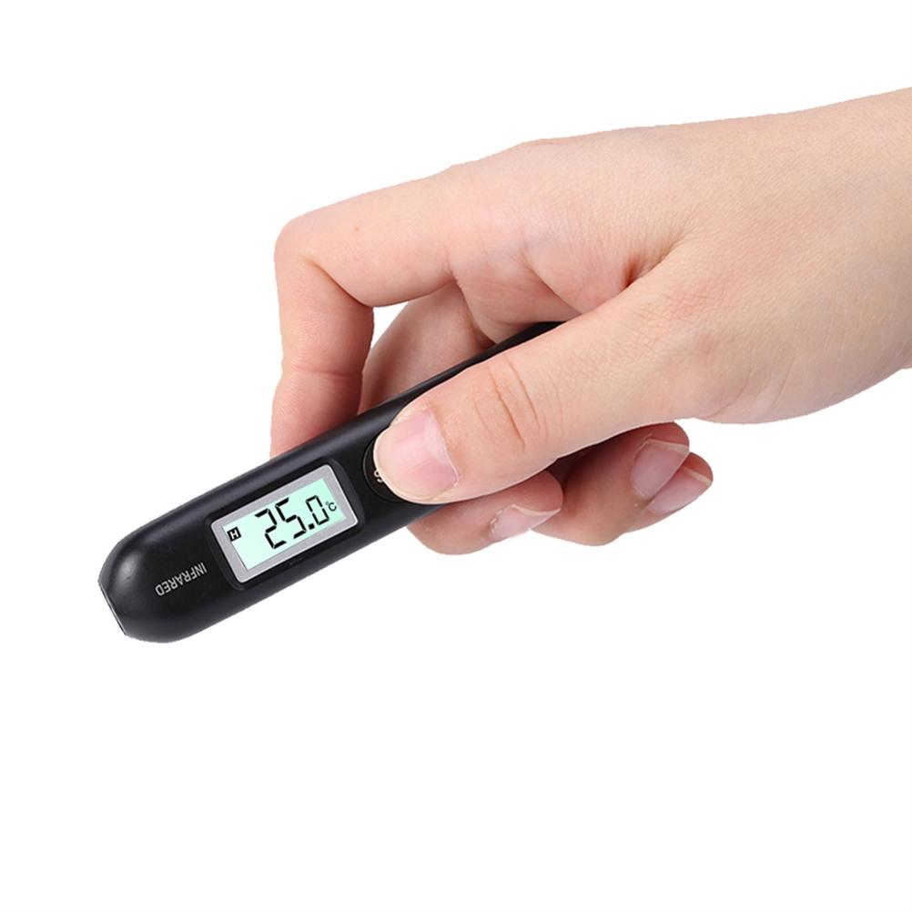 Portable Pocket Temperature Pen Contactless Mini Digital Infrared Thermometer with LCD Handheld Portable Pocket Temperature Pen
