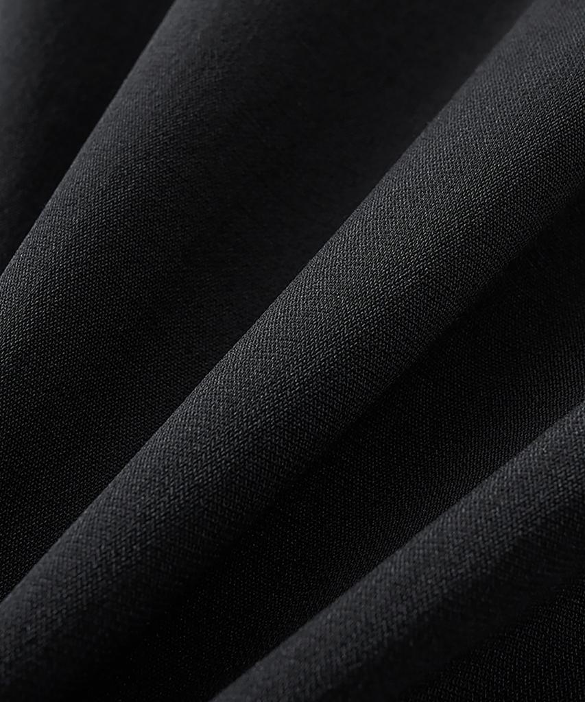 Noirer Padded Wool Crop Blouson (Black)