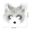 Halloween Beastman Cat-Fox Plush Mask & Gloves Cosplay Set