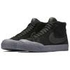 Nike Sb Blazer Zoom Mid Black/Black/Metallic Pewter 876872-006