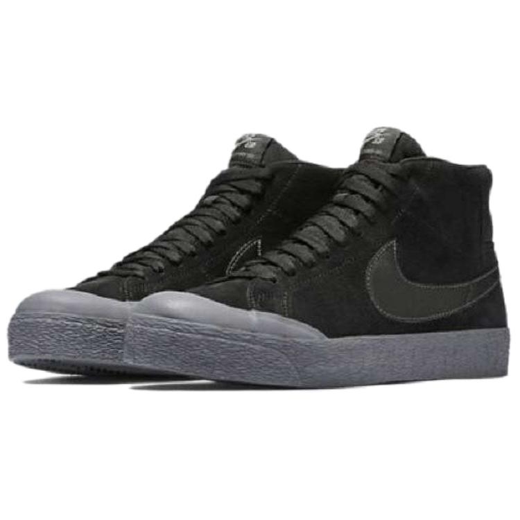 Nike Sb Blazer Zoom Mid Black/Black/Metallic Pewter 876872-006