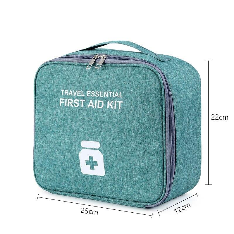 Portable First Aid Kit Storage Bag Oxford Cloth Medicine Storage Bag Emergency Medical Box for Travel Outdoor Camping Survival Bag Pill Case
