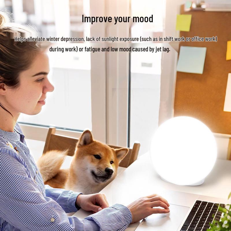 Sad Mood Light Therapy Lamp: Red Light for Seasonal Depression Relief