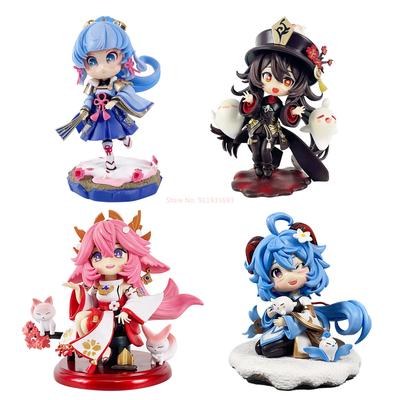 Genshin Impact Ganyu Hu Tao Yae Miko Figure Anime Game Collectible Statue Decor Ornament For Anime Fans Pvc Model Figurine Toys