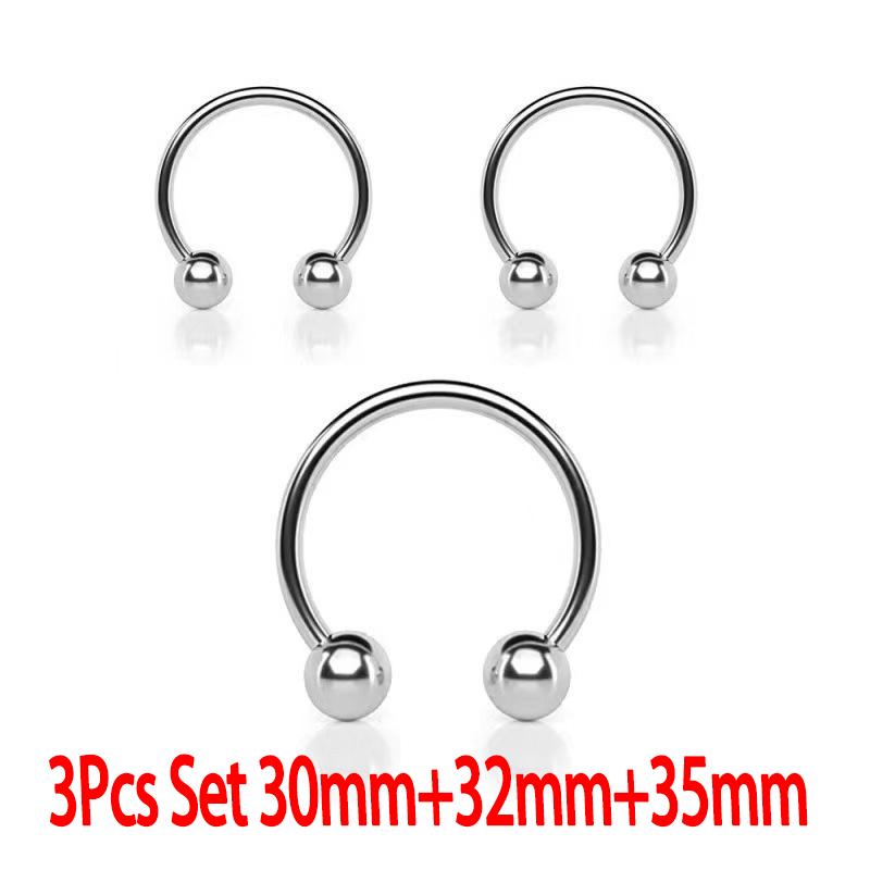 Dual Ball Stainless Steel Ring for Men