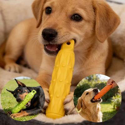 Chiens Eva Bâton à Mordre Sans Corde Couleurs Jouet à Mâcher pour Dents Indestructible Fournitures pour Animaux de Compagnie Grand Sûr Articulation Jouets de Jeu Robustes pour Chiens Résistant