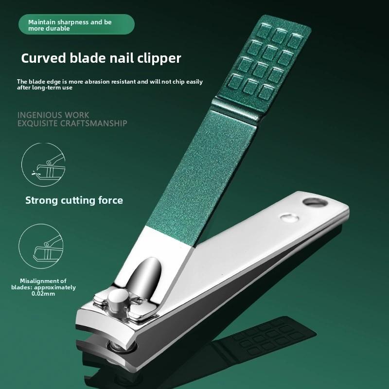 Dark Green 12-Piece Stainless Steel Manicure Nail Clippers Set with Dead Skin Clippers, Nail Scissors, Nail Tools