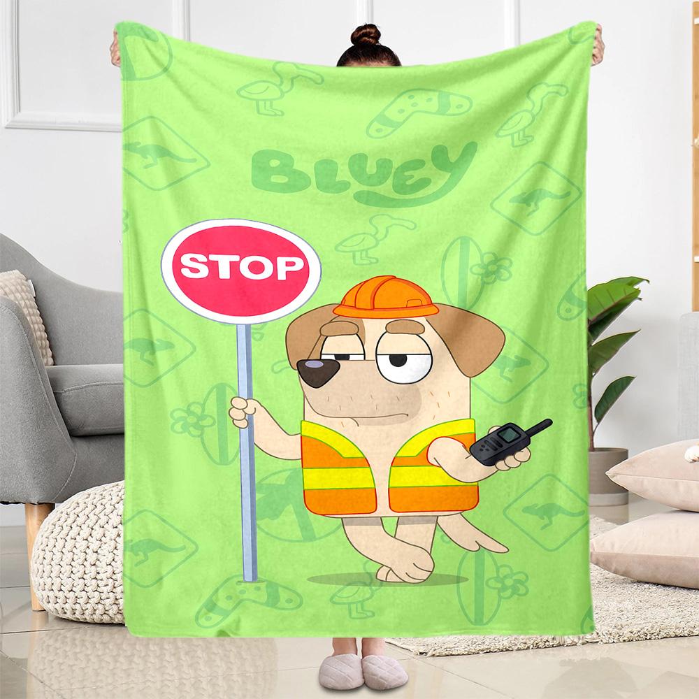 Bluey Friends Adventure Blanket Soft & Cozy Suitable for Chair Picnics Bedding All-Season Use Modern Ideal Gift for Friends Family Couples Picnic