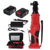 160N.m 100V-240V Rechargeable Right Angle Wrench With2 Battery Charger Kit Cordless Electric Wrench Ratchet Wrench Repair Tool