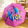 Love Kpop Music Festival Umbrella 8-Frame for Travel, Camping, Casual Lightweight Portable Umbrella, Essential for Every Family Holidays Gift