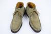 BALLY Włochy Skórzane Krótkie Buty Tyrolskie 24.5 Oliwkowe(UŻYWANY)