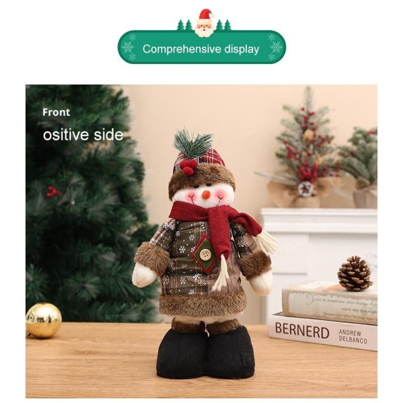 Christmas Ornament Xmas Gifts Telescopic Christmas Doll Merry Christmas Decorations For Home Year