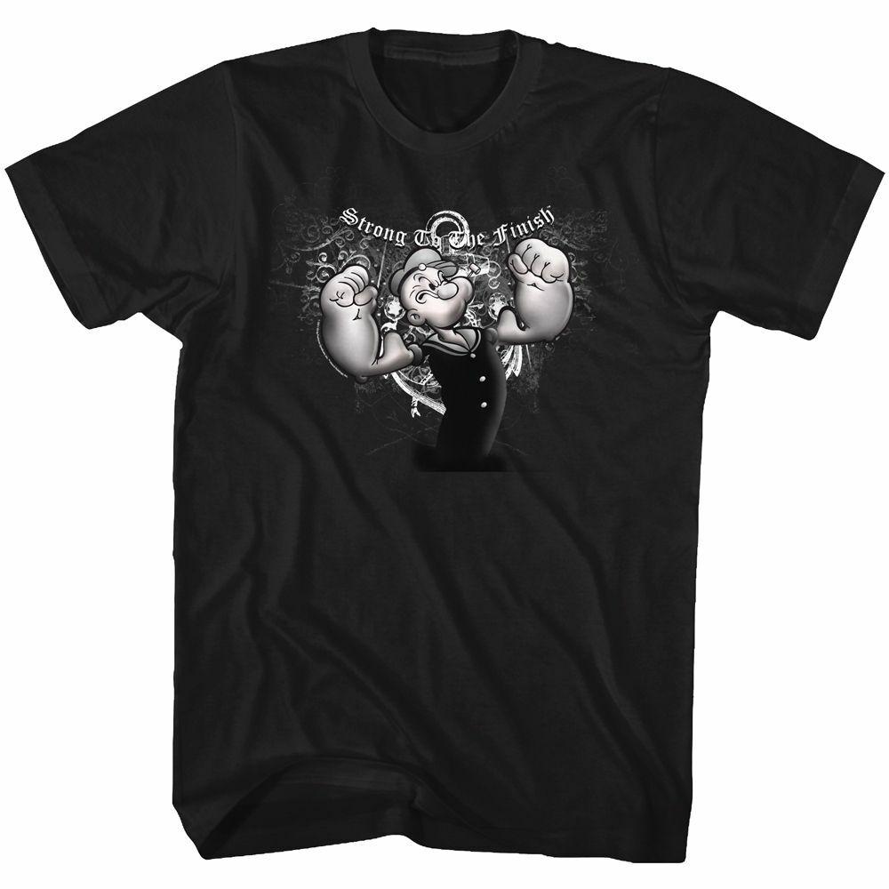 Popeye SP Black Adult T-Shirt XXXL