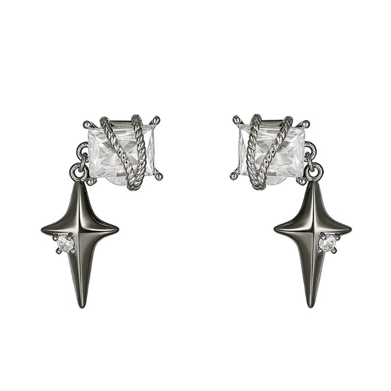 

Pack of 2 Elegant Star Shape Ear Clip for Freeclip 1/2 Earbuds Clip On NonPierced Ear Wear Comfortable Fashion Jewelry чорний