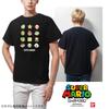 Fine Plus Short Sleeve Super Mario T-Shirt with Icons: Mario, Luigi, Yoshi, and Boo.