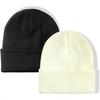 1pc Men's Simple Solid Color Fashionable Winter Unisex Thickened Warm Winter Hat Halloween Beanie Fall Outfit
