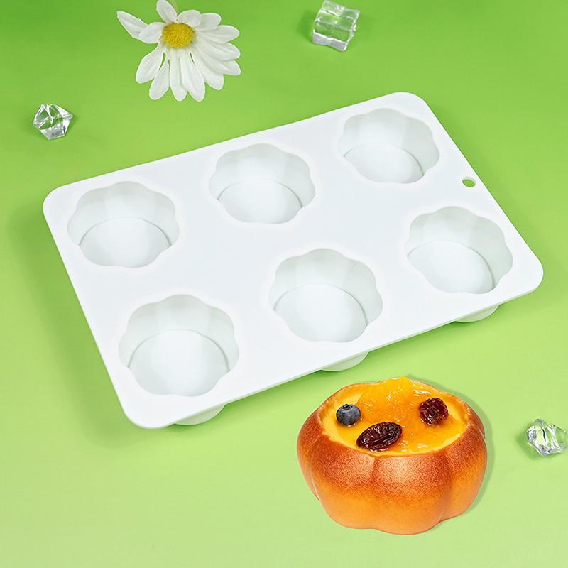6-Cavity Flower-Shaped Silicone Cake Molds French Mousse Cake Molds Home Baking Tools Kitchen Styling And Baking Supplies