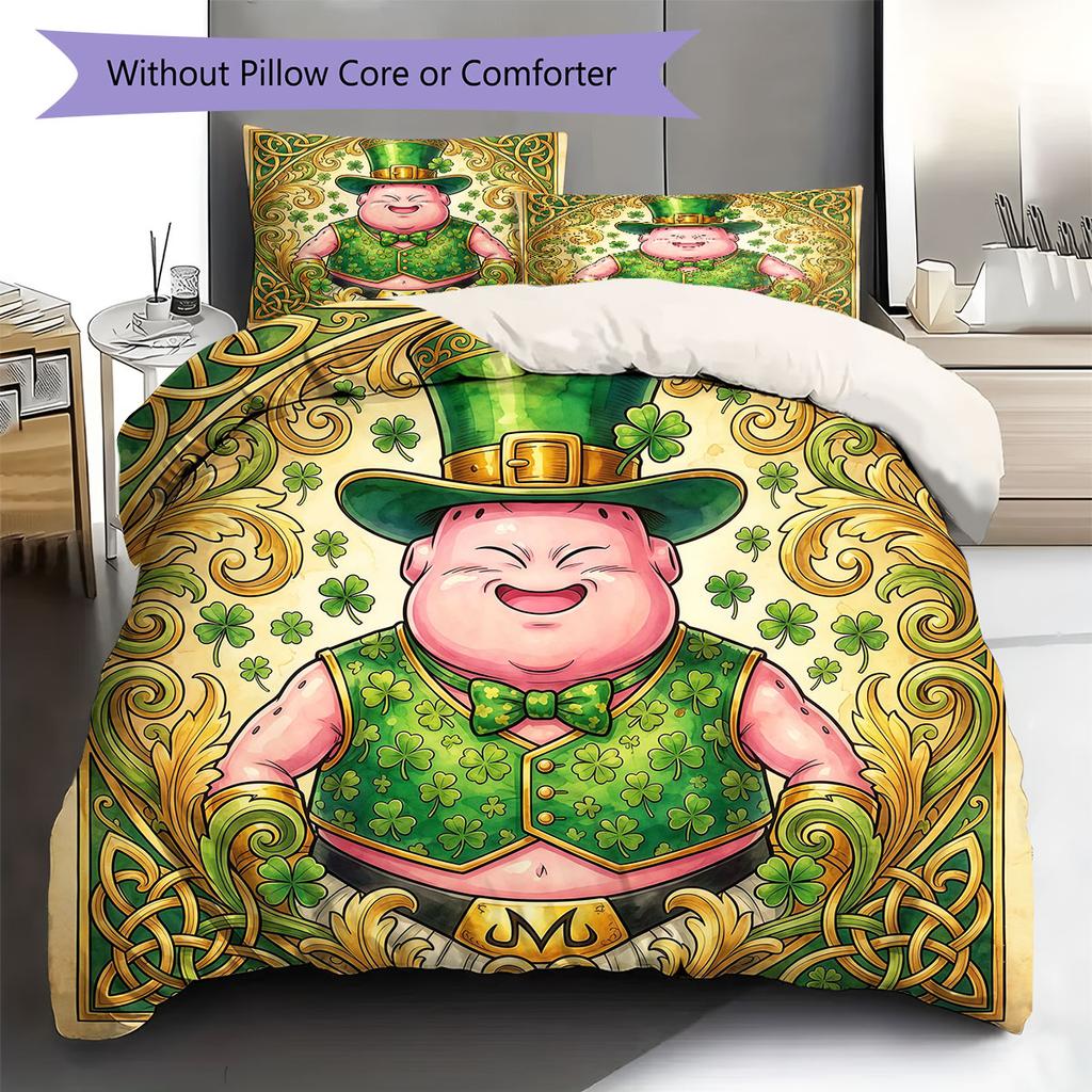 MandalaDragonball Pattern Bedding Quilt Set Quilt Cover Pillowcase Home Decoration Birthday Gift (1 * duvet cover + 2 * pillowcase, without core)