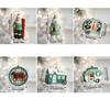 High Quality Green Christmas Hanging Decoration Plastic DIY Drop Pendant House Car Reusable Xmas Tree Ornament For Christmas