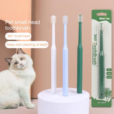 Spazzolino Fresh Mouth Pratico colore solido tenuto in mano per la cura dei denti Gatto a 360 gradi