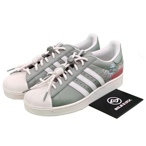 

Adidas Originals SUPERSTAR II White/Green JR1331 Unisex Size EU 42.5 белый